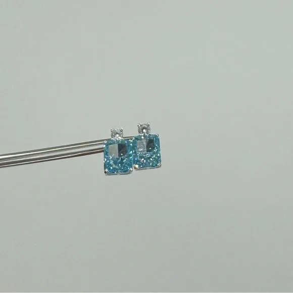 4ct Cushion Cut Earrings - Picture 10 of 12